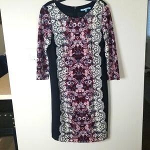 Antonia Melani  Sheath Dress Form fitting 3/4 sleeves